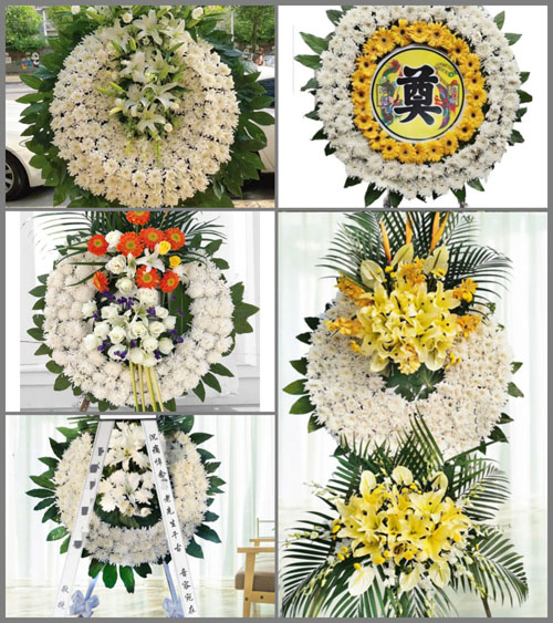 山东青岛平度市旧店镇小埠子村花圈速递