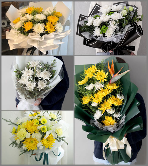山东青岛平度市旧店镇小埠子村白事花束代送